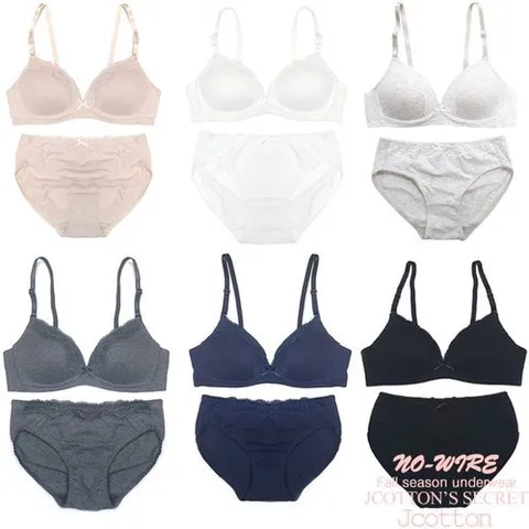 제이투와이 new노와이어 면브라 블랙브라 검정브라 면속옷 2종