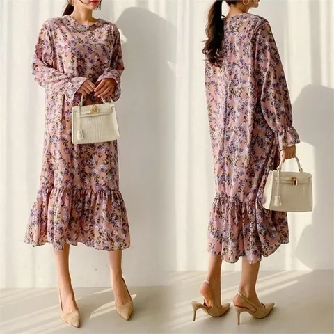 패션플러스 [강물처럼] 위쉬몰 TM 비올라프릴원피스(8536H009) 빅사이즈 (6017005A)