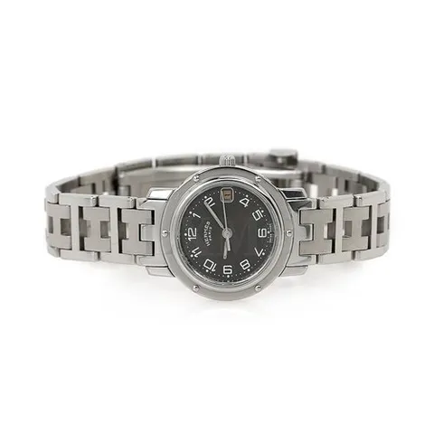 에르메스 클래식 클리퍼 그레이 실버 스틸워치 시계 CL4.210