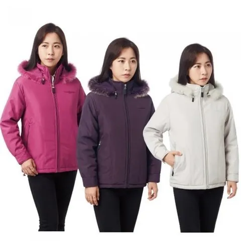 경신코리아 SALE)KSK 겨울 작업복 패딩점퍼 여성숏패딩 후드 (6144709A)