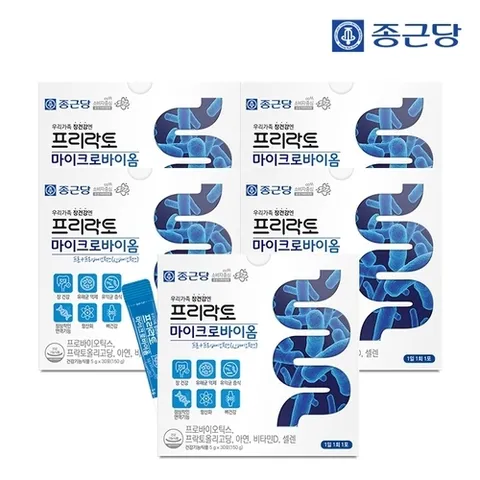 종근당 [SK단독]프리락토 마이크로바이옴 30포 5박스