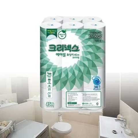 기타 두루마리 화장지 물에 녹는 프리미엄 에어셀 24롤-WDFD537