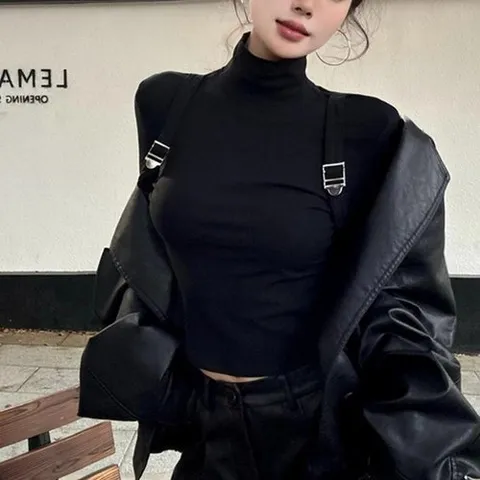 셀러허브 패션 [짝꿍닷컴] 배낭 스트랩 오버핸드 반폴라 기모 티셔츠 TDN-0127 (40012261)