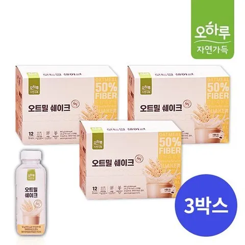 오하루 자연가득 오트밀 쉐이크 36입 (3박스)