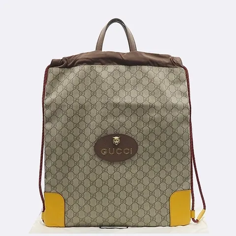 구찌 고이비토 중고명품 Gucci(구찌) 473872 네오 빈티지 GG 수프림 드로우스트링 백팩