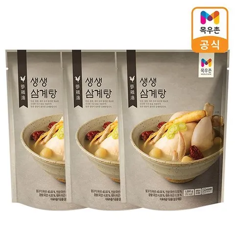 목우촌 생생 삼계탕 1kgx3개