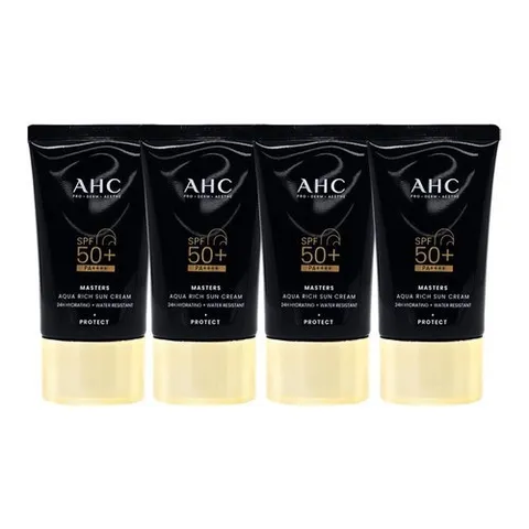 AHC AHC 마스터즈 아쿠아 리치 선크림 대용량 썬크림 60ml 4개