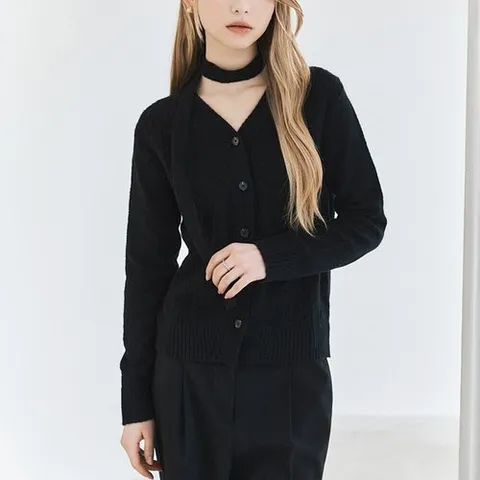 클라비스 타이 탈착 케이블 가디건 (CVCKF1101M-T)