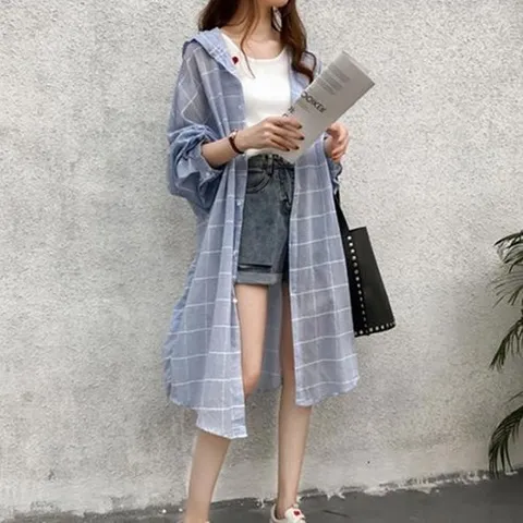셀러허브 패션 [아우트_6906]롱셔츠 후드 후드롱셔츠 긴팔 바람막이 (52643253)