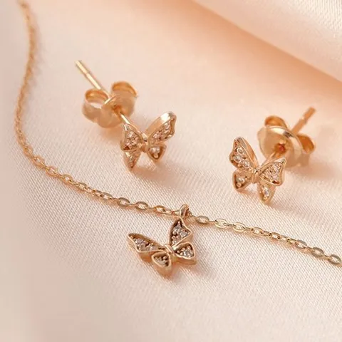 비앤비골드 14K 버터플라이 큐빅 주얼리세트 NPS29288