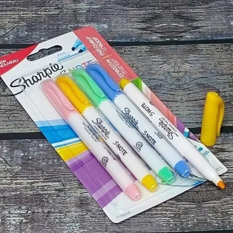 셀러허브 1 [XBJI8N8K_48]샤피 번지지않는 미국산 슬림 텔 형광펜