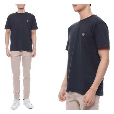 스톤아일랜드 25SS 남성 로고 패치 반팔티셔츠 (K1S152100039 S0013 V0020 25S)