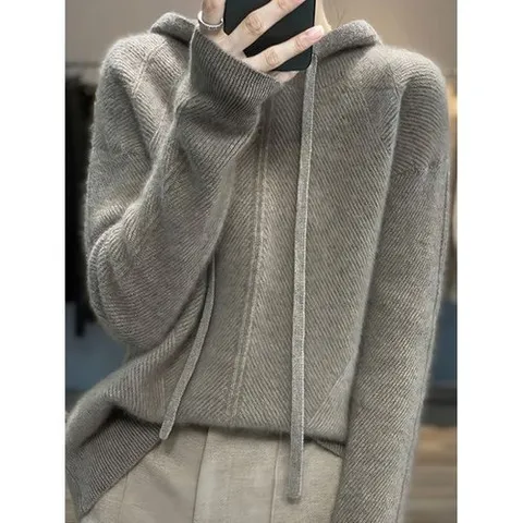 디에이치 스트롱 폴리 니트 후드 긴팔 티셔츠 5color_P369916931