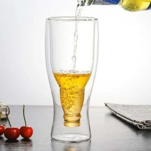 셀러허브 1 [HYIJCVQ2_4B]카페물컵 내열유리 음료 이중유리 맥주컵