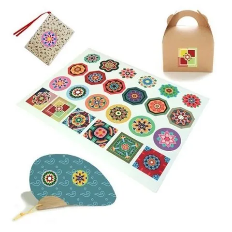 셀러허브 패션 [JHQQ14S4_4B](쏘잇)(10장묶음판매)전통문양 스티커(S24)