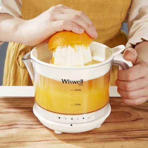 위즈웰 WJ400 자동 착즙기 원액기 레몬착즙기 쥬서기 녹즙기 착즙기추천 과일착즙기