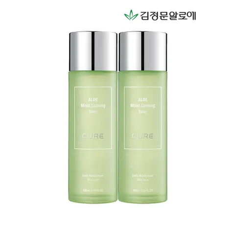 김정문알로에 큐어 알로에 모이스트 카밍 토너 130ml 2개_P313342909