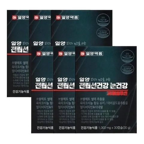 일양약품 일양약품 일양 전립선건강 눈건강 파워솔루션 1000mgX30캡슐X6박스23890123671984