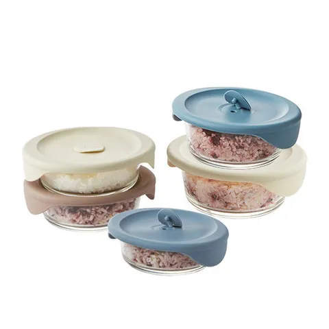 락앤락 [본사] 바로한끼 밥용기 450ml 2개+355ml 3개 세트
