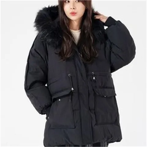 셀러허브 패션 [오노마] ONM 여성 털후드 심플디자인 하프패딩 허리끈 빅포켓 점퍼 (8055263)