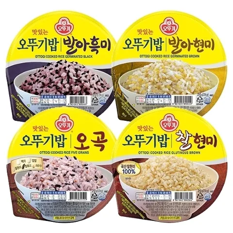 오뚜기 잡곡밥 발아현미3+찰현미3+흑미3+오곡3/총12개