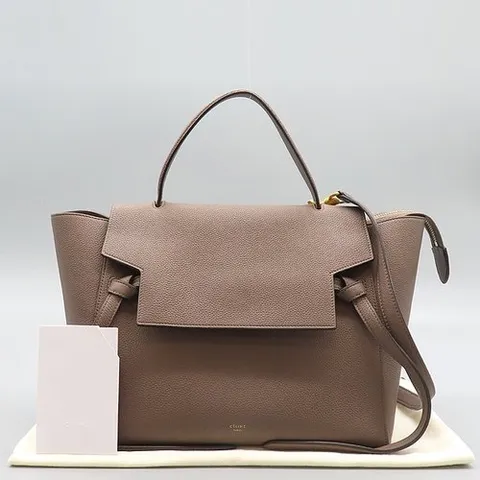 셀린느 고이비토 중고명품 Celine(셀린느) 189103 브라운 레더 미니 벨트백 2WAY