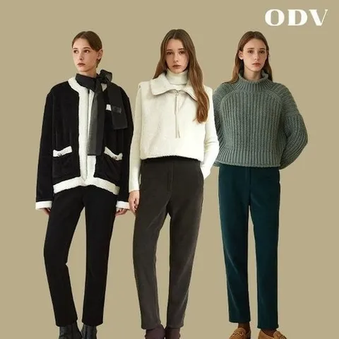 올리브그린 24FW  코듀로이 본딩 팬츠 3종_P377775060