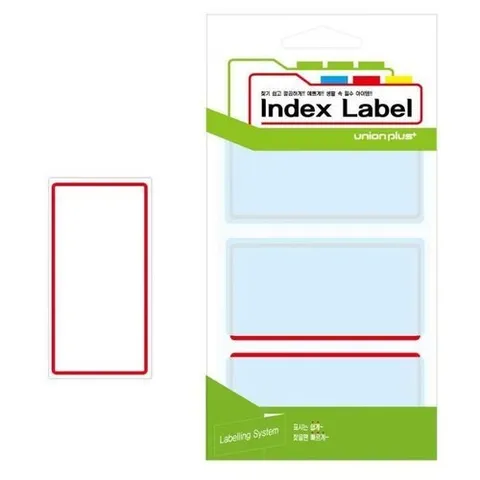 셀러허브 1 유니온 견출지 보호필름 87x38 (UL-2405) (적색) (13매입)