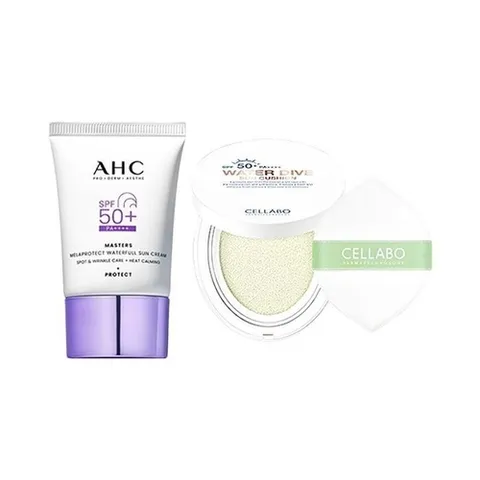 셀러허브 1 AHC 마스터즈 멜라 프로텍트 워터풀 선크림 40ml + 셀라보 선쿠션 시즌2 23g