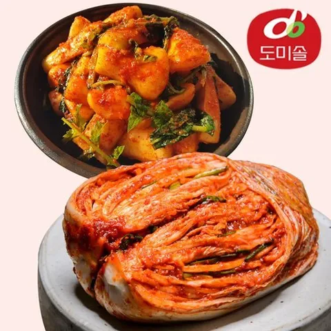 도미솔김치 [도미솔] 박미희 포기김치 5kg+총각김치 5kg