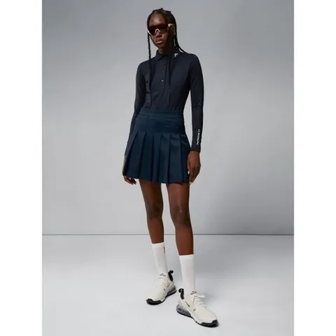 제이린드버그 여성용 긴팔 티셔츠 블랙 골프웨어 봄가을 2023 기능성