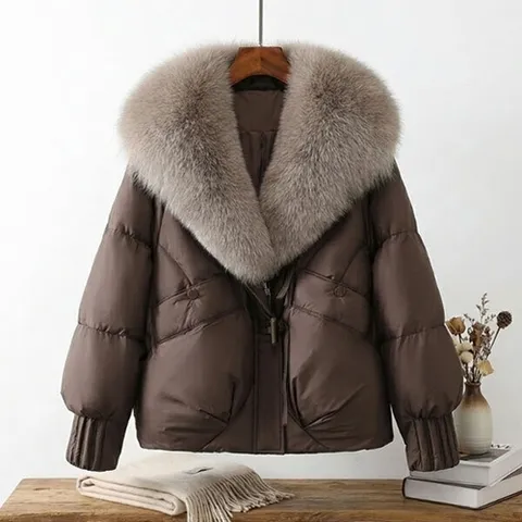 패션플러스 르엘 폭스퍼 숏패딩NC4JP096