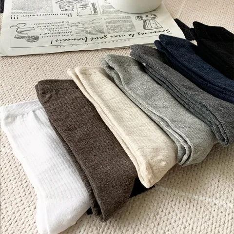 삭스팡 여성 4계절 골지 장목양말 5켤레