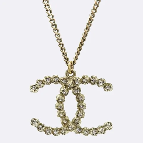 샤넬 고이비토 중고명품 Chanel(샤넬) A58216  COCO 로고 CC 로고 큐빅 장식 목걸이
