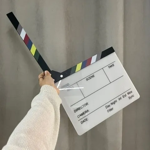 엄지척 무비 촬영 아크릴 슬레이트 클래퍼보드18935730667501
