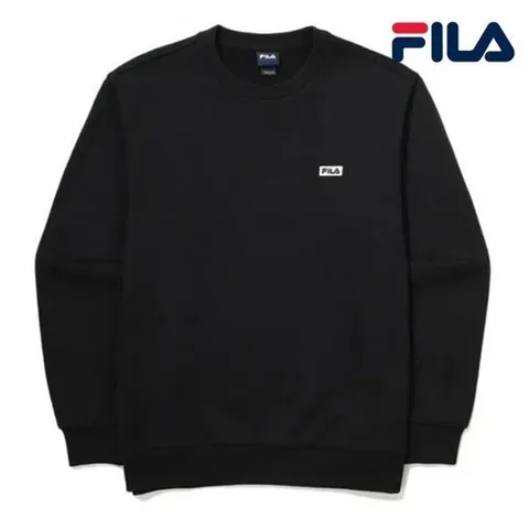 휠라 휠라 에센셜 와펜 맨투맨 FS2POG1101X BLK  긴팔티