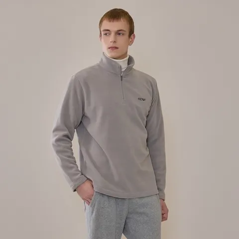 르까프 르까프 24FW 남성 플리스 집업 티셔츠 그레이