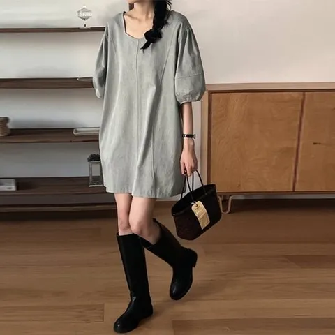 헤레이스 스퀘어 스티치 원피스YMSH24SS613