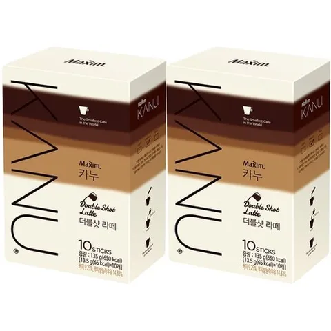 기타브랜드 카누 더블샷라떼 20T(10T x 2개)