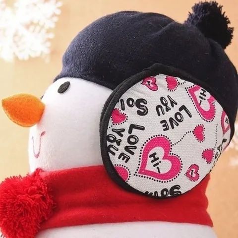 패션플러스 [더블유쇼핑] 팬시 패턴 귀마개(하트)/스키장판매용 썰매장판매용10820974588404