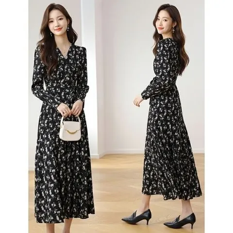 에이시크 플레르 랩스타일 리본 롱원피스 C26AOP087_P417371914