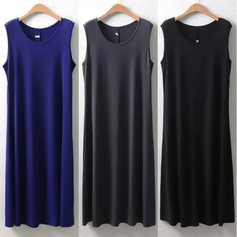 아이우먼 빅사이즈여성의류 오버핏 냉장고나시롱원피스 5295H207 오버핏_P382872721