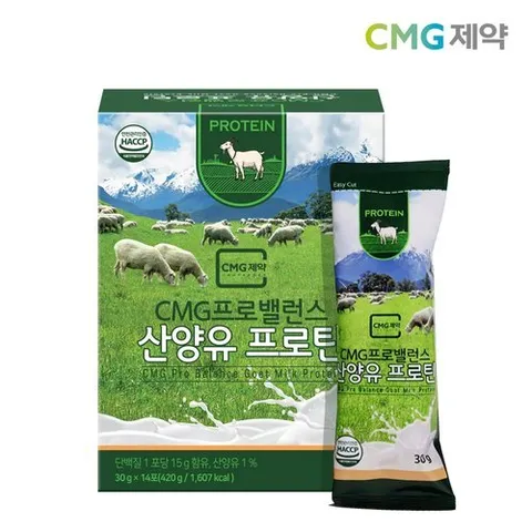 CMG제약 CMG 프로밸런스 산양유 프로틴 30g 14포 1박스 단백질쉐이크