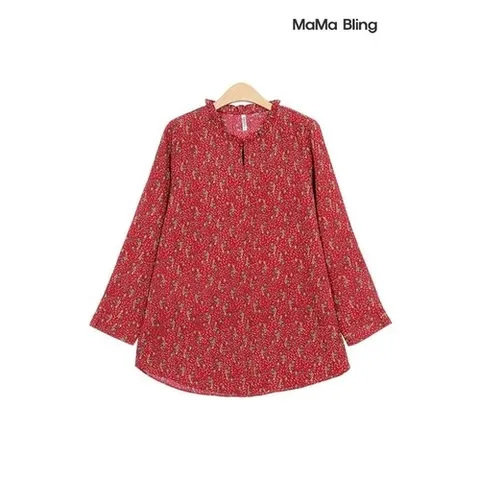 마마블링 EB/점선꽃주름티/가을/겨울/티_P330509420