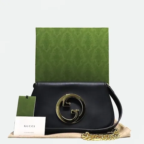 구찌 고이비토 중고명품 Gucci(구찌) 699268 블랙 카프스킨 블론디 숄더백