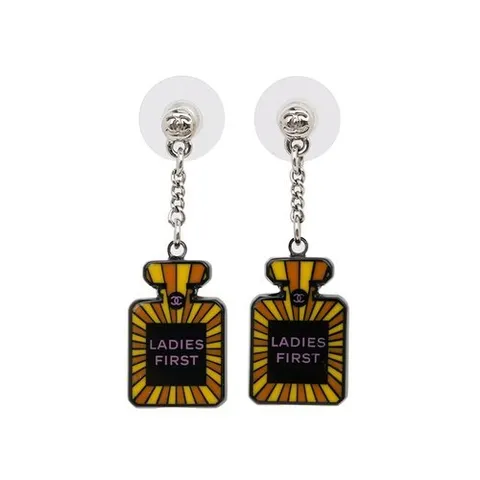 샤넬 레이디 퍼스트 CC 향수병 귀걸이 -