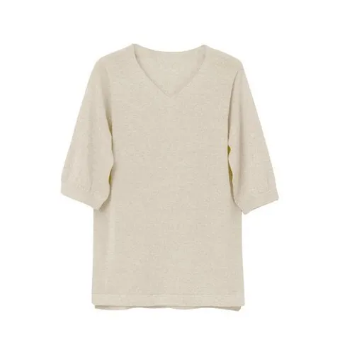 더핸드메이드 프렌치 린넨 V넥 니트_P323851981