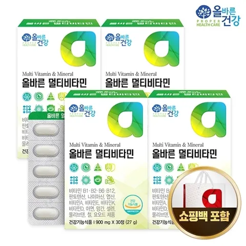 올바른건강 올바른 멀티비타민 4박스(총 4개월분)