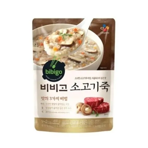셀러허브 1 [HY6372K3_55]비비고 파우치 소고기죽 즉석죽 420g