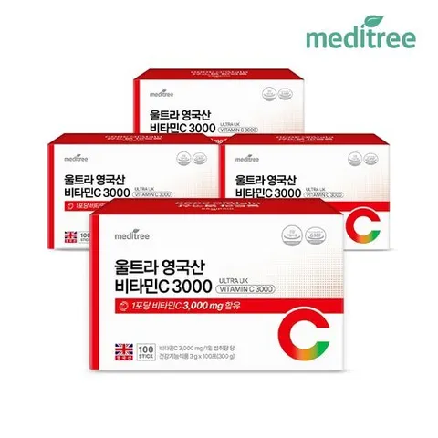 메디트리 울트라 영국산 비타민C 3000 4박스 400포
